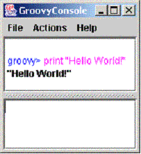 GroovyConsole screen shot